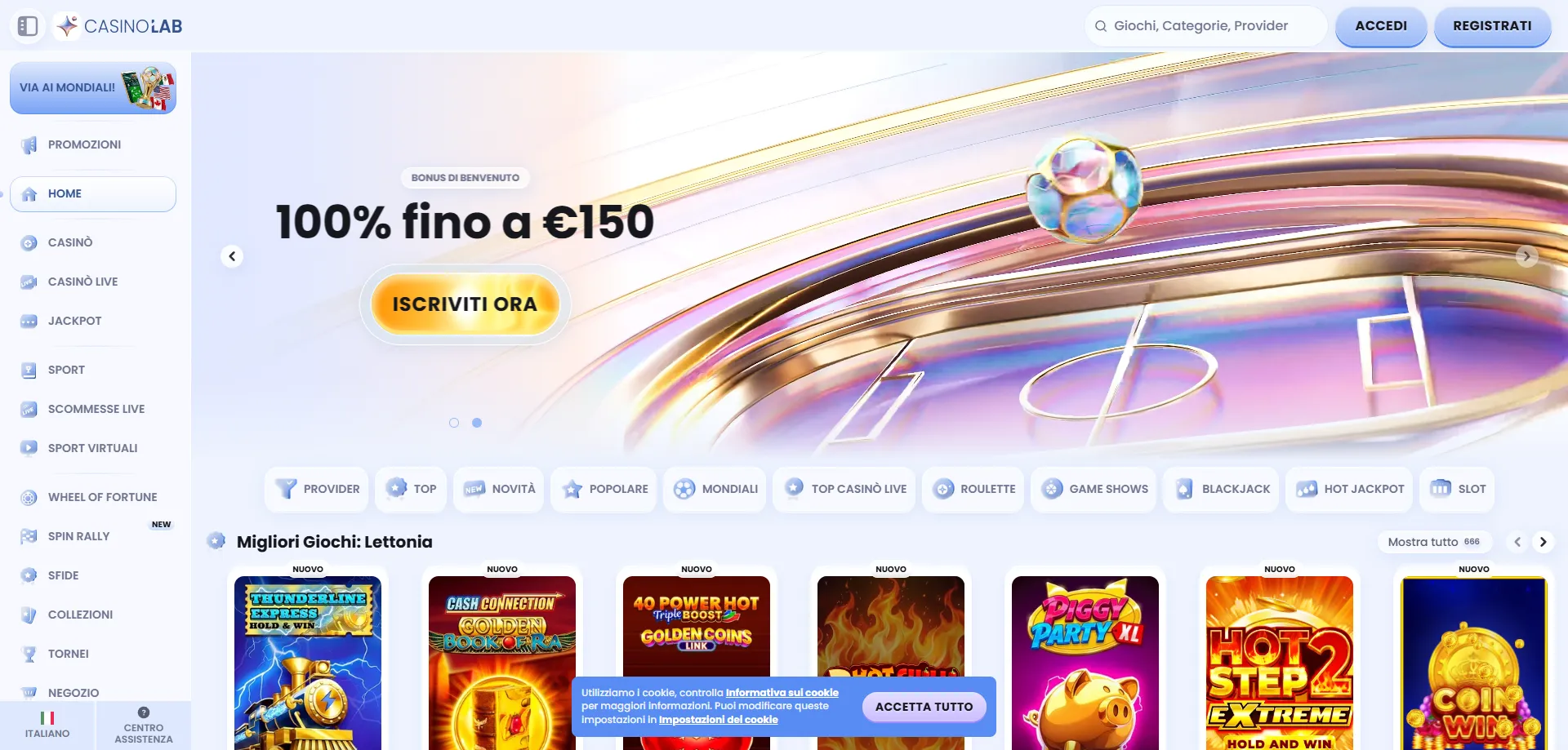 Casinolab Casino Italia – panoramica della piattaforma di gioco online